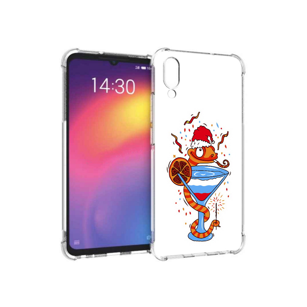 

Чехол MyPads Tocco для Meizu Note 9 змейка (PT134513.88.364), Прозрачный, Tocco