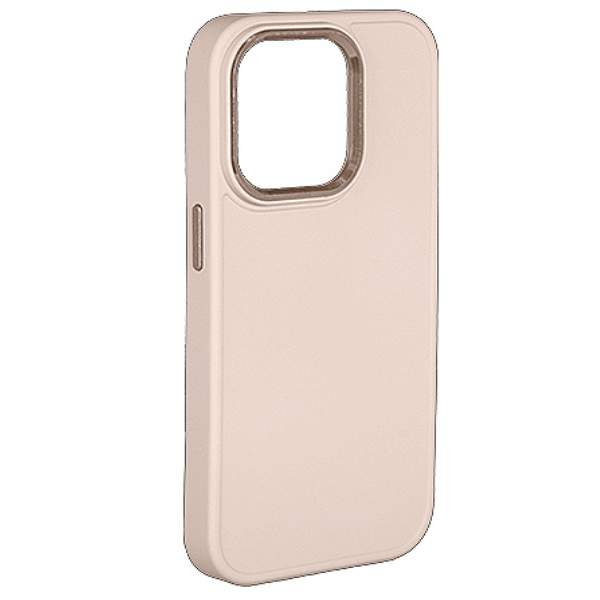 

Чехол iPhone 14 Pro матовый с цветной камерой, розовый