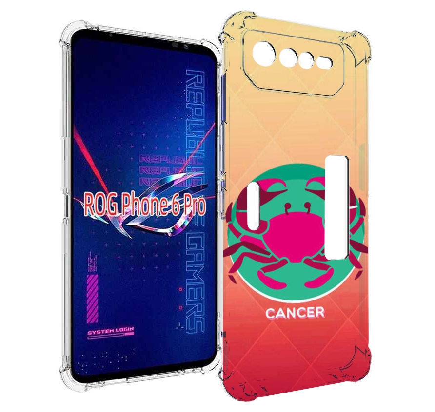 

Чехол MyPads знак зодиака рак 4 для Asus ROG Phone 6 Pro, Прозрачный, Tocco