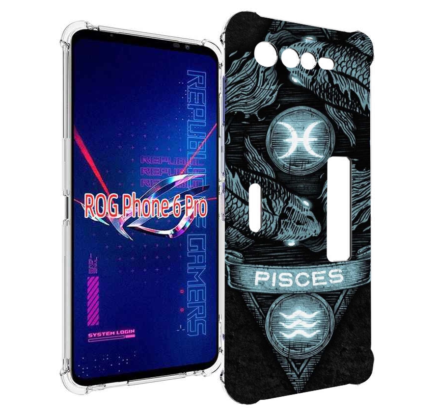 

Чехол MyPads знак зодиака рыбы 4 для Asus ROG Phone 6 Pro, Прозрачный, Tocco