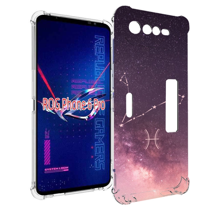

Чехол MyPads знак зодиака рыбы 5 для Asus ROG Phone 6 Pro, Прозрачный, Tocco