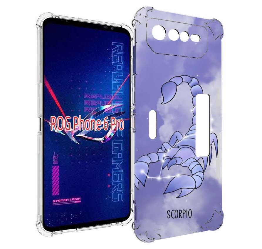 

Чехол MyPads знак зодиака скорпион 2 для Asus ROG Phone 6 Pro, Прозрачный, Tocco