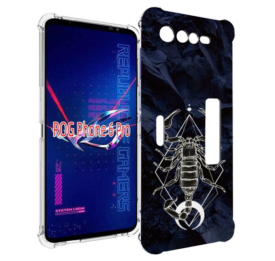

Чехол MyPads знак зодиака скорпион 3 для Asus ROG Phone 6 Pro, Прозрачный, Tocco