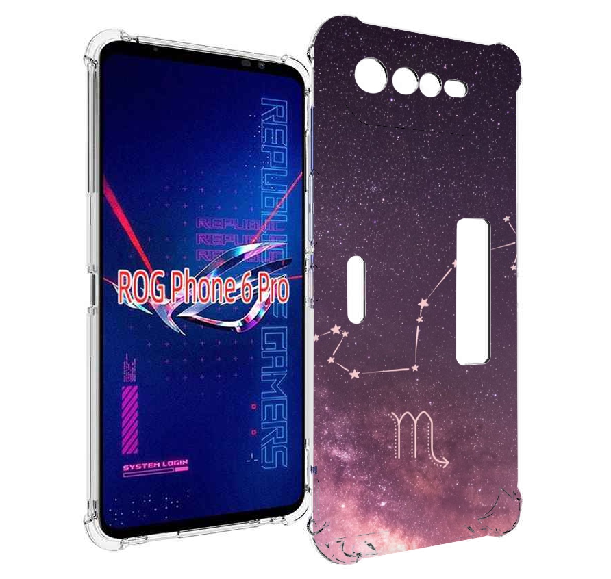 

Чехол MyPads знак зодиака скорпион 4 для Asus ROG Phone 6 Pro, Прозрачный, Tocco