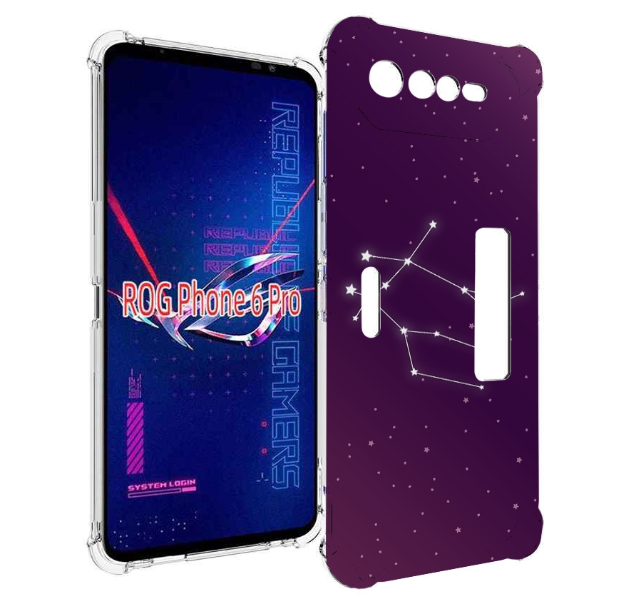 

Чехол MyPads знак-зодиака-близнецы-4 для Asus ROG Phone 6 Pro, Прозрачный, Tocco