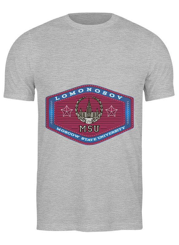 

Футболка мужская Printio Мгу серая 3XL, Серый, Мгу