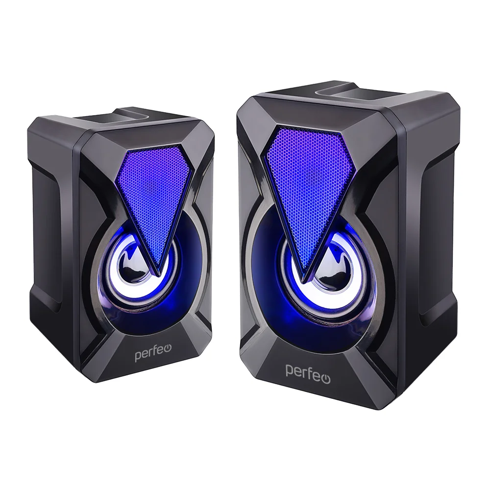 

Колонки компьютерные Perfeo Flames 2.0 черный, Flames 2.0