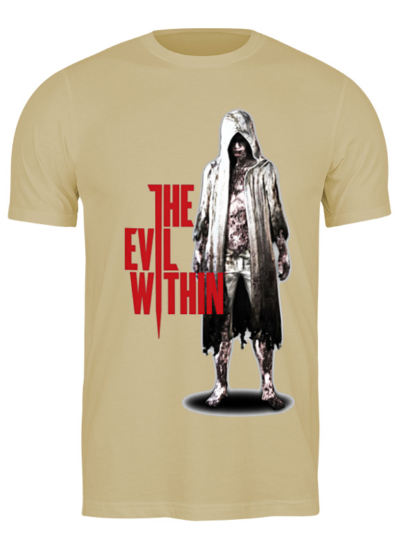 

Футболка мужская Printio The evil within бежевая 3XL, Бежевый, The evil within