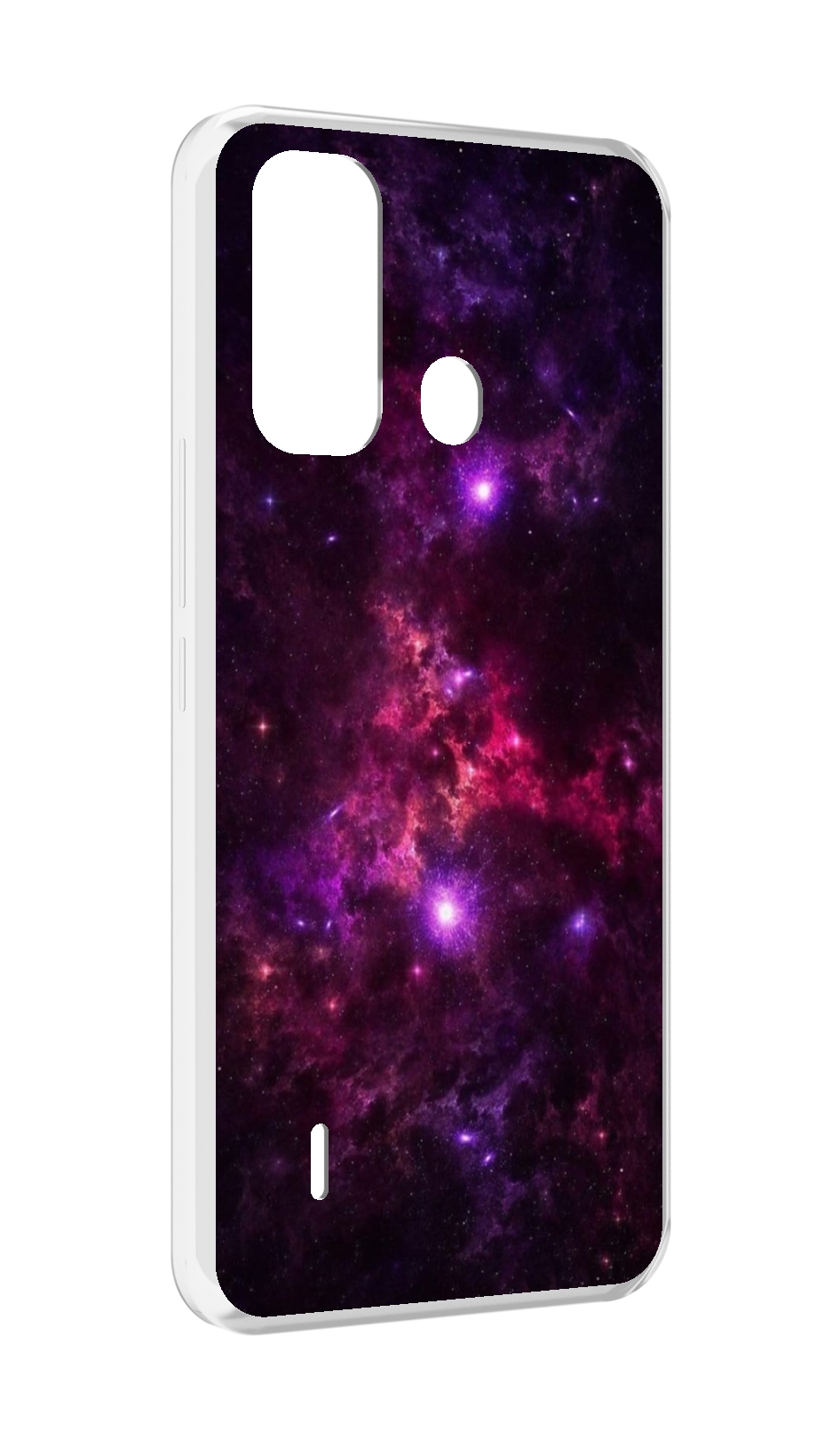 

Чехол MyPads фиолетовый-космос-с-облаками для ITEL A49 / A58 / A58 Pro, Прозрачный, Tocco