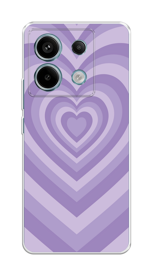 

Чехол на Xiaomi Redmi Note 13 Pro 5G "Violet heart latte", Фиолетовый, 320150-1