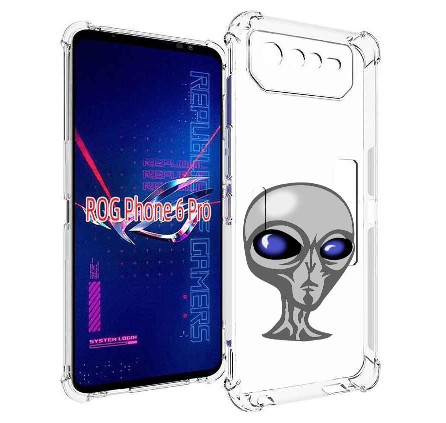 

Чехол MyPads инопланетянин для Asus ROG Phone 6 Pro, Прозрачный, Tocco