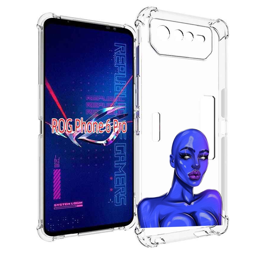 

Чехол MyPads инопланетянка для Asus ROG Phone 6 Pro, Прозрачный, Tocco