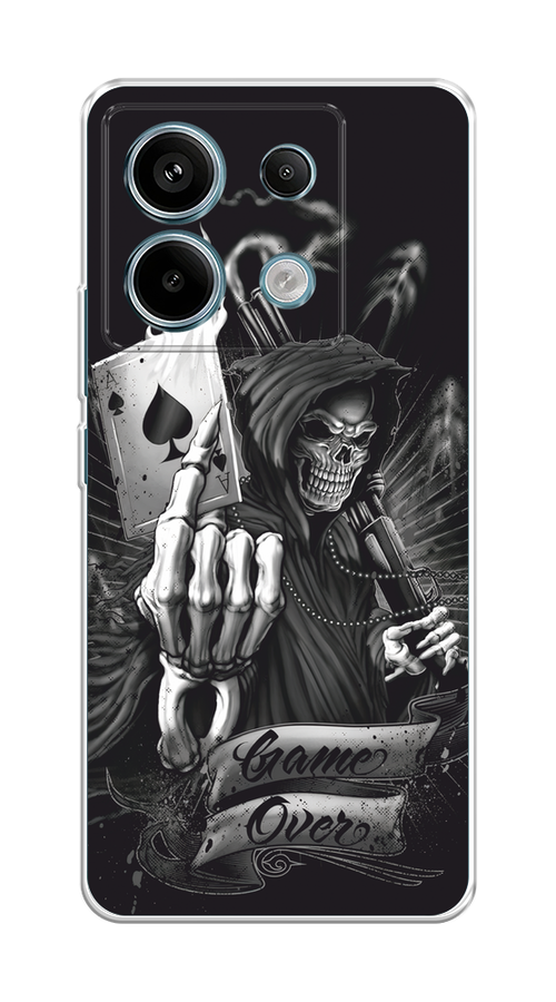 

Чехол на Xiaomi Redmi Note 13 Pro 5G "Игра закончена", Черный;серый, 320150-1