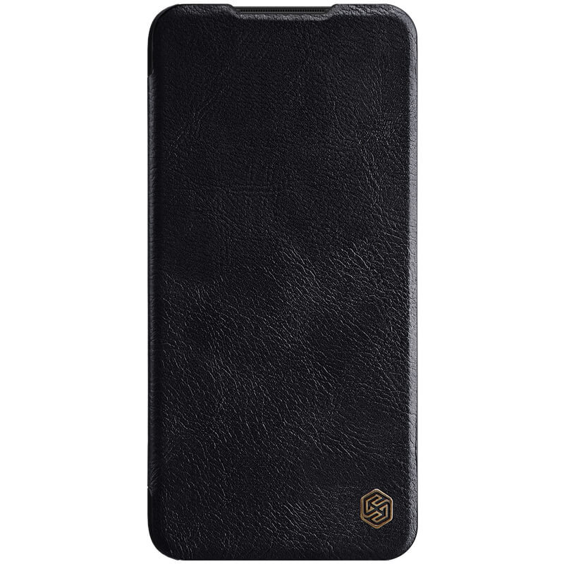 фото Кожаный чехол-книжка nillkin leather qin для xiaomi redmi note 8 pro (черный)