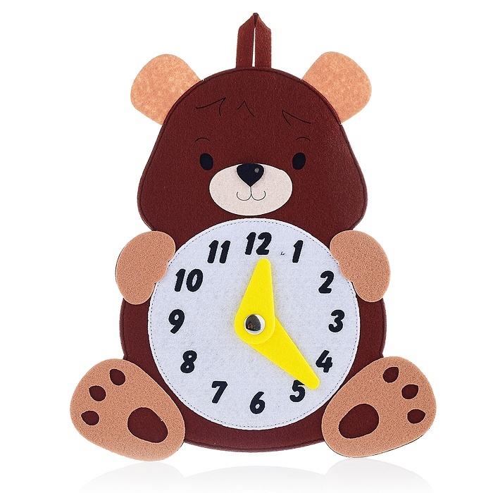 Clock bear. Часы с мишкой. Часы "медведь". Часы Медвежонок настольные. Часы из фетра.