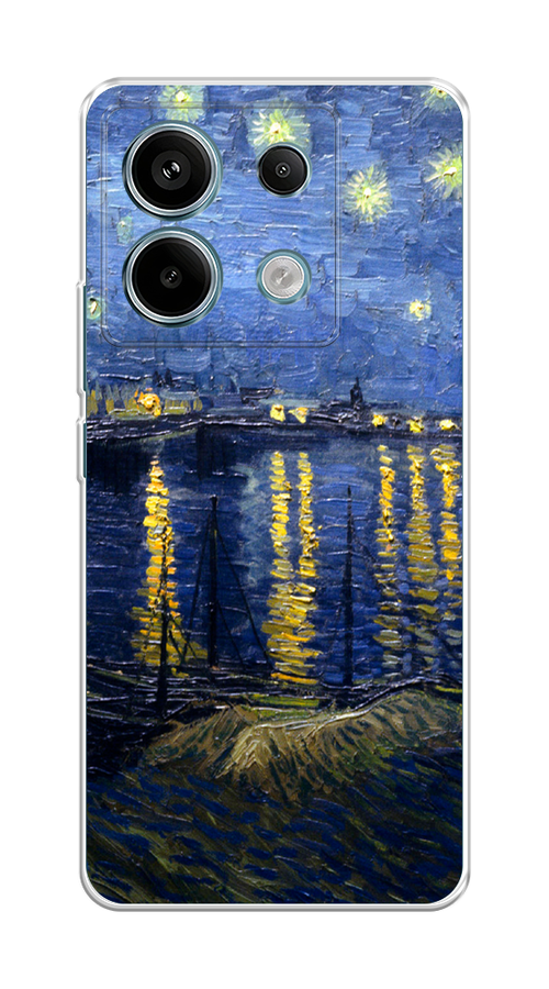 

Чехол на Xiaomi Redmi Note 13 Pro 5G "Звездная ночь над Роной", Синий;желтый, 320150-1