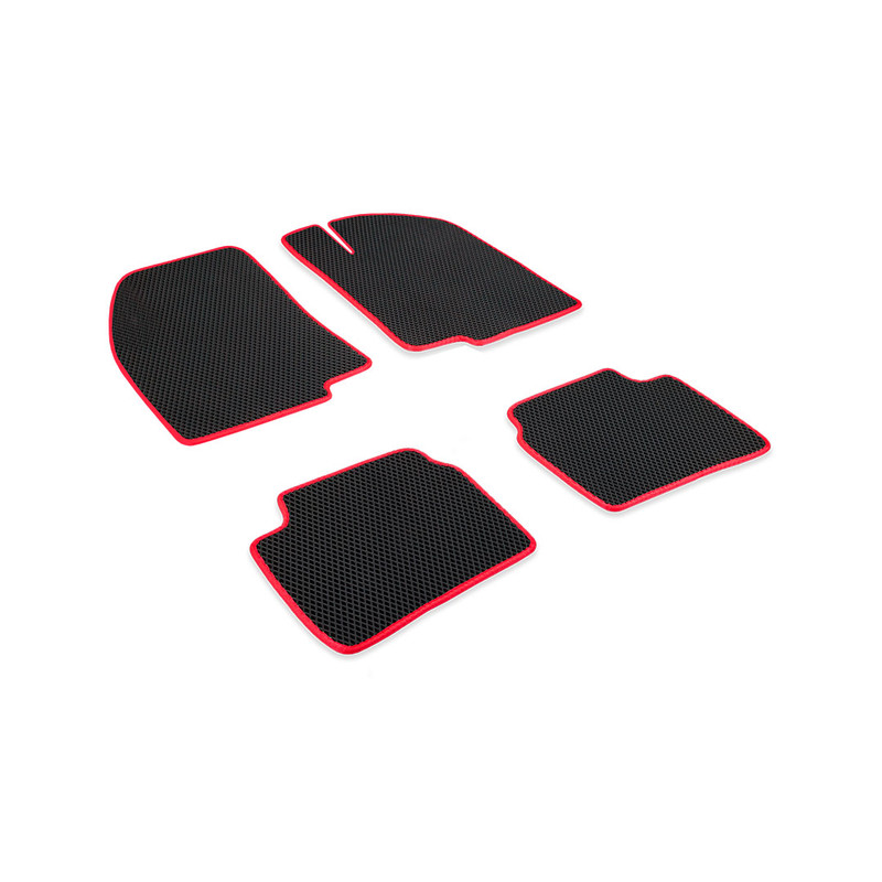 

Комплект ковриков в салон ЭВА CellMat Ниссан Икстрейл T30, черный-красный, X-Trail