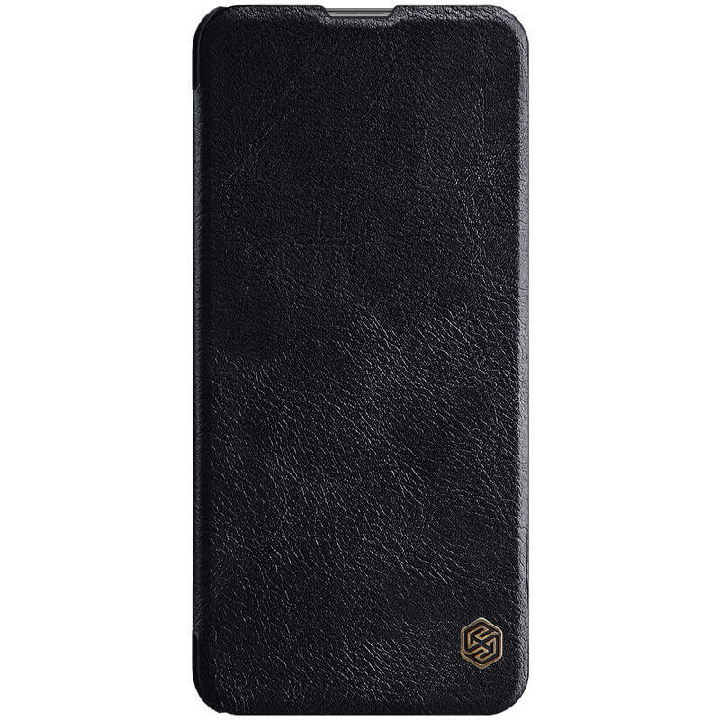 фото Кожаный чехол-книжка nillkin leather qin для xiaomi mi 10t (pro) (черный)