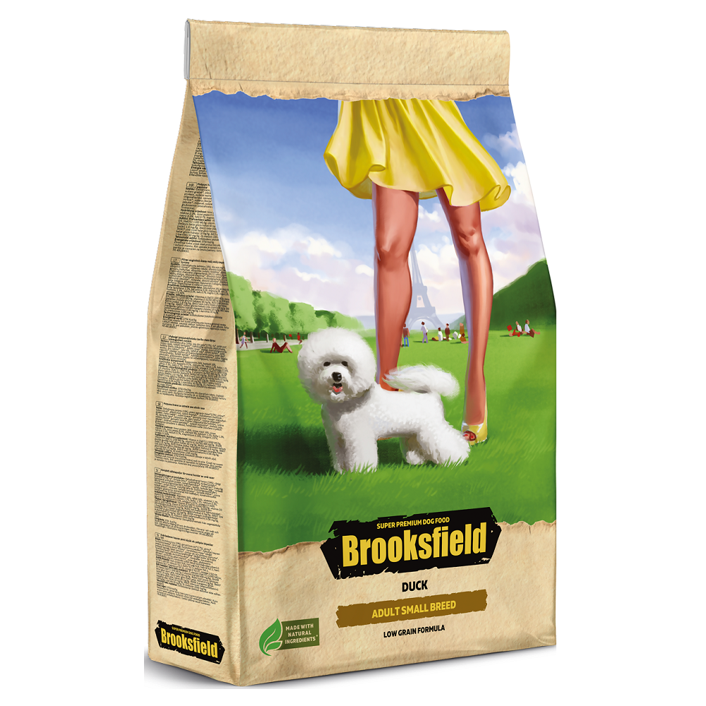 фото Сухой корм для собак мелких пород brooksfield adult dog small breed, утка, 6кг