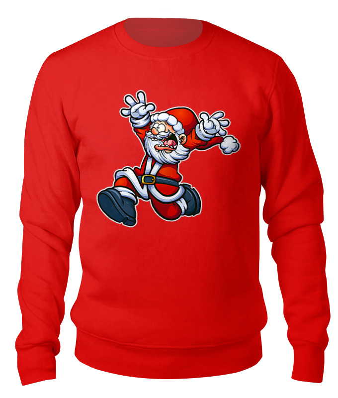

Свитшот унисекс Printio Terriblesanta красный 2XL, Terriblesanta