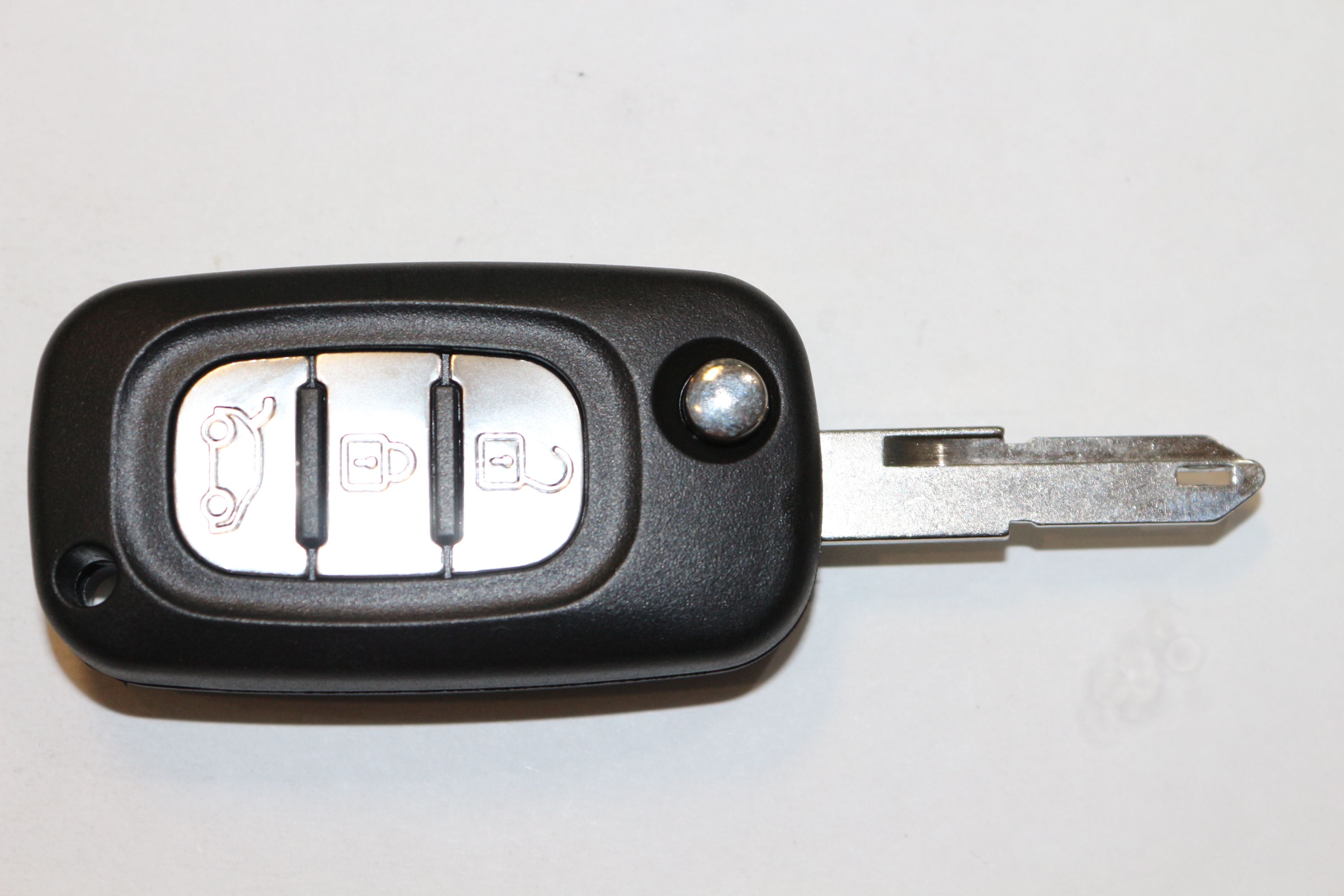 Ключ зажигания Autokey, заготовка для Renault, дист. в сборе (3 кнопки)