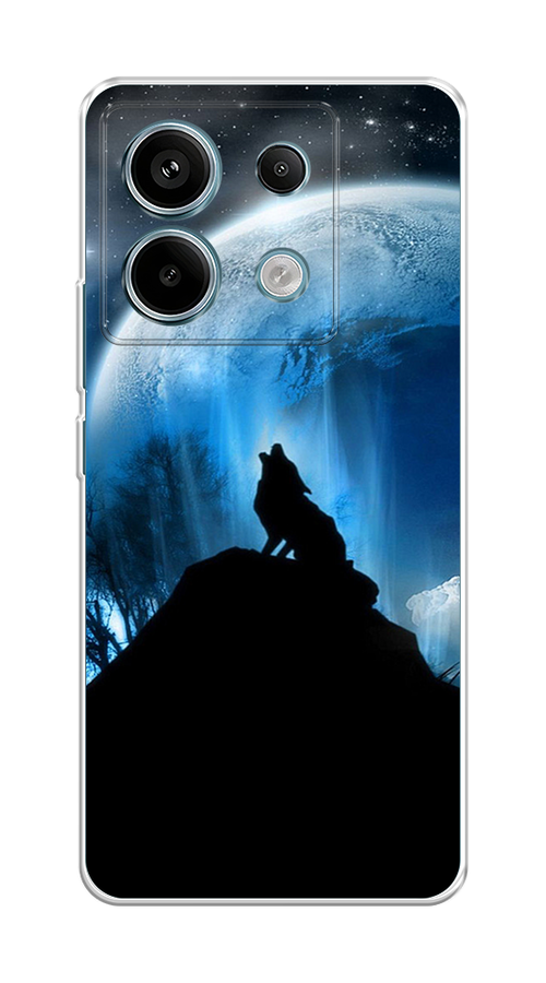 

Чехол на Xiaomi Redmi Note 13 Pro 5G "Волк 2", Синий;черный;белый, 320150-1