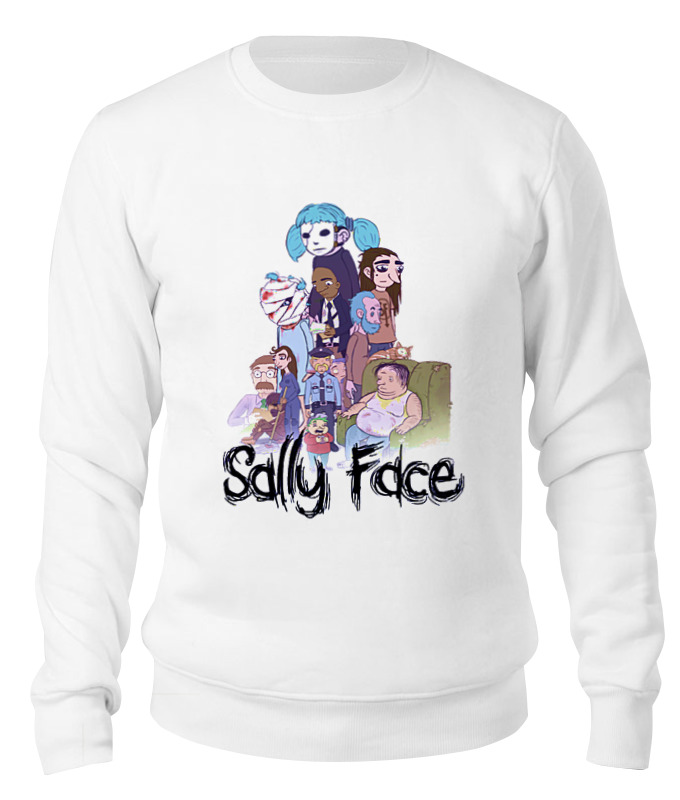 

Свитшот унисекс Printio Sally face (салли фейс) белый 2XL, Sally face (салли фейс)