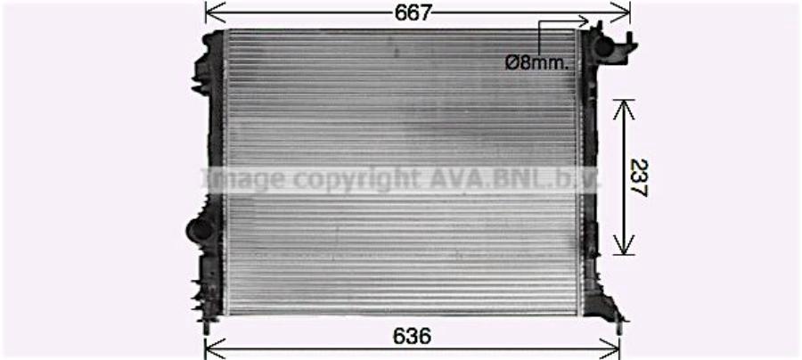 

AVA RT2645 RT2645_Радиатор системы охлаждения