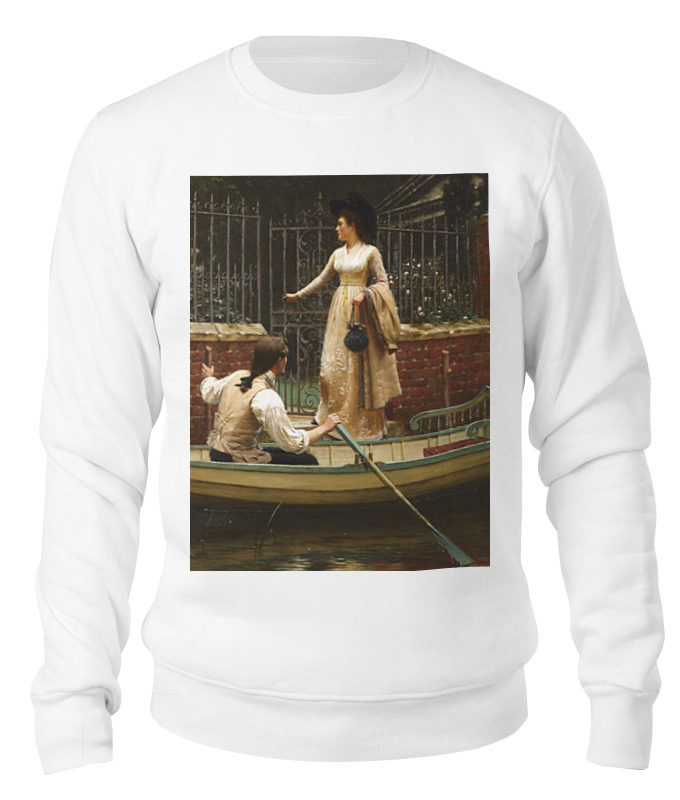 

Свитшот унисекс Printio Бегство влюбленных (эдмунд лейтон) белый 2XL, Бегство влюбленных (эдмунд лейтон)