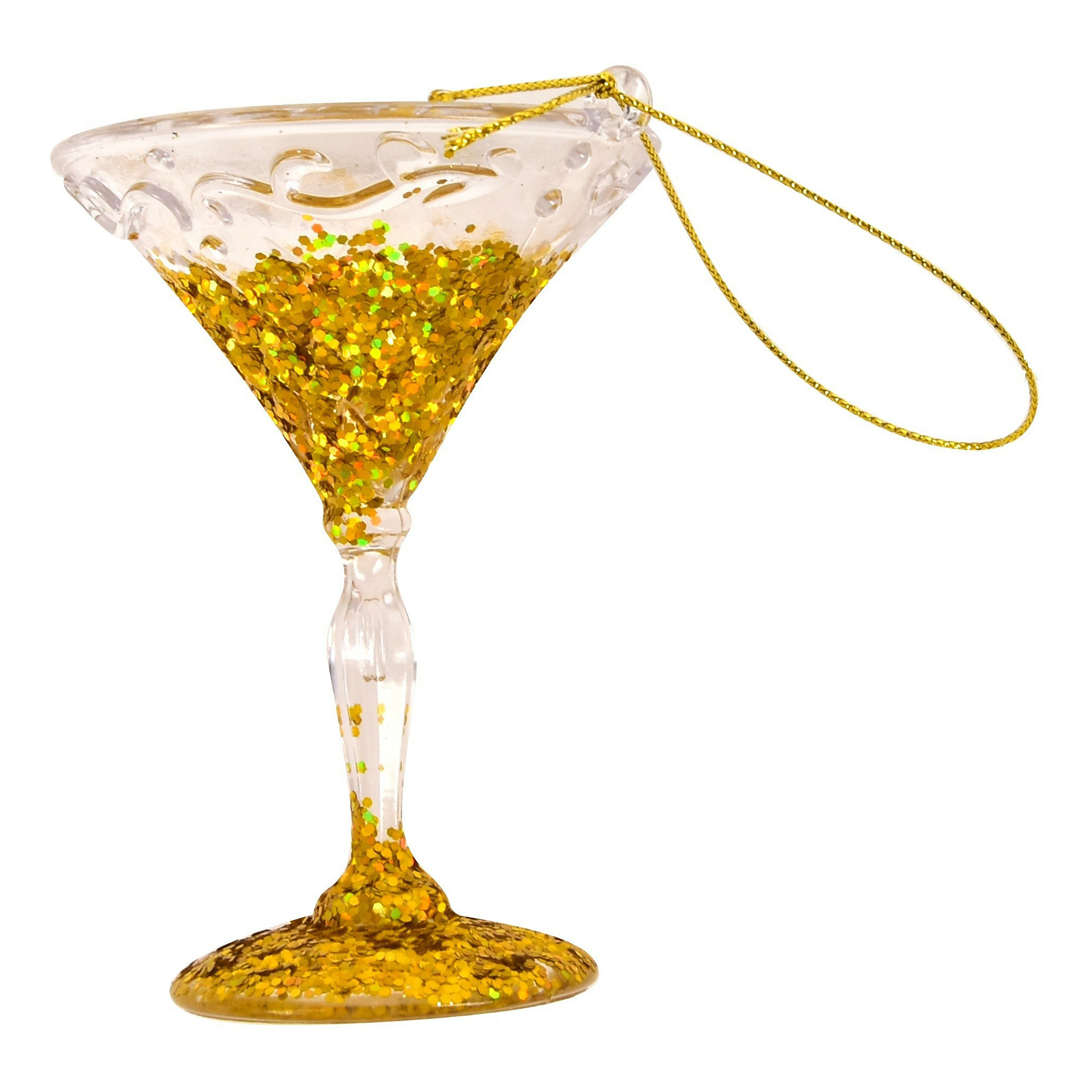фото Подвесное украшение новогоднее бокал шампанского 9 см actuel
