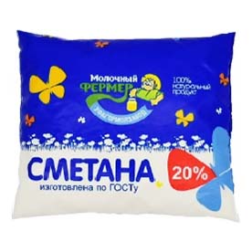 

Сметана Молочный фермер 20% 500 г бзмж