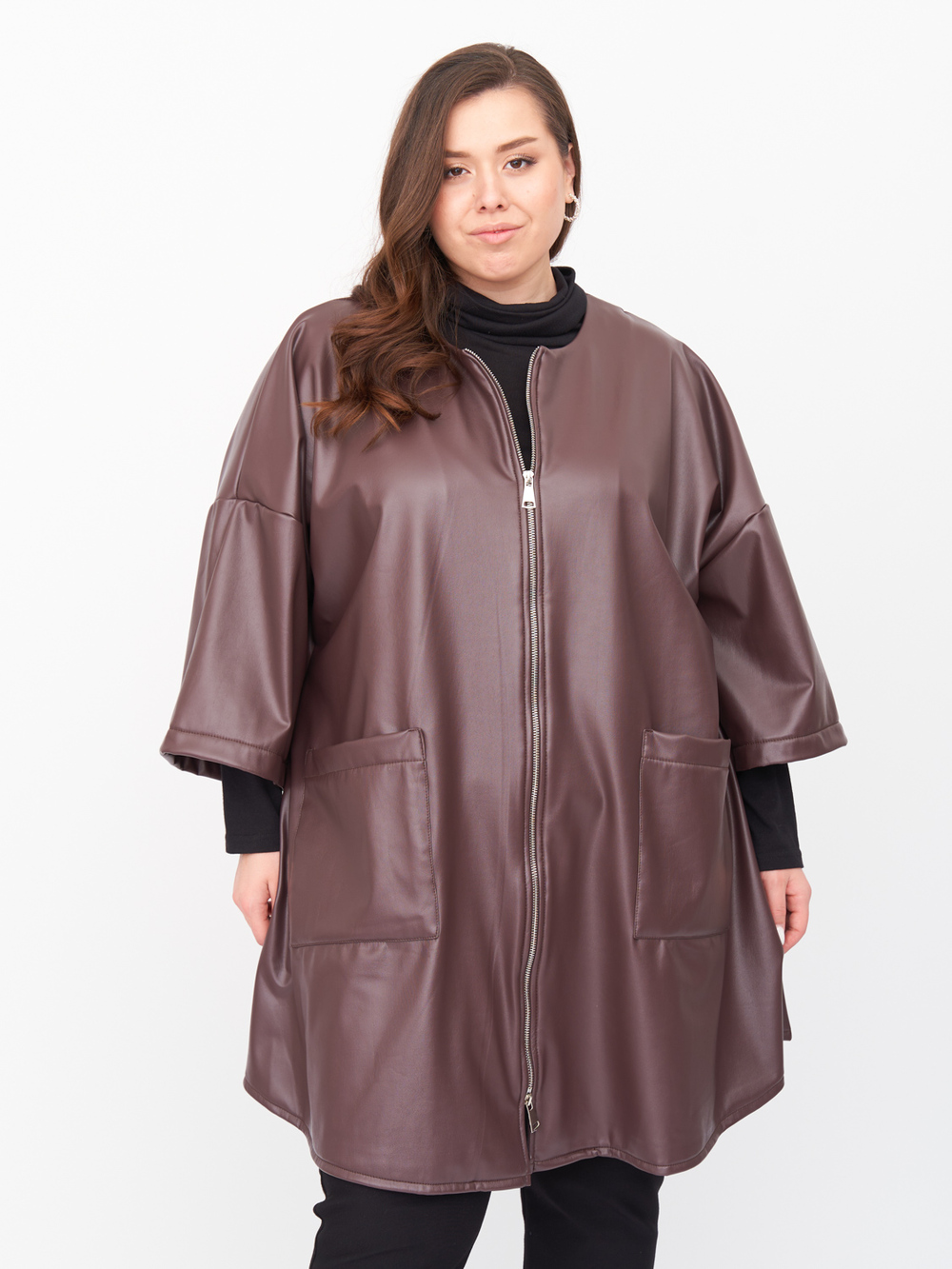 Пальто женское ZORY ZPL20021BRW20 коричневое 48-50 RU