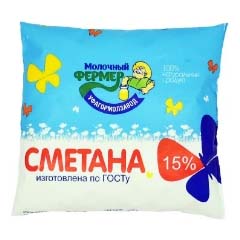 

Сметана Молочный фермер 15% 500 г бзмж