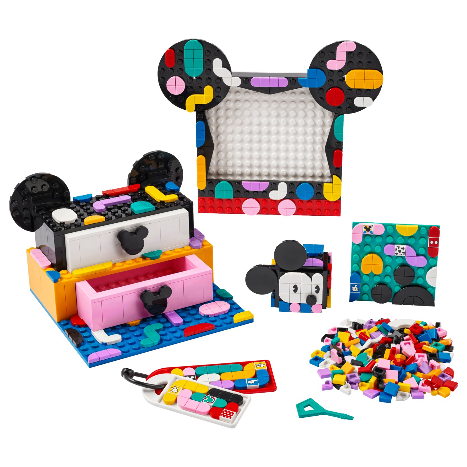 Конструктор LEGO Dots 41964 Коробка «Снова в школу» с Микки и Минни Маусами