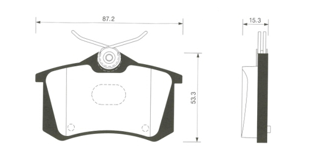 

Тормозные колодки Sangsin brake задние SP1391