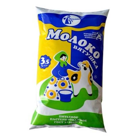 

Молоко Вятушка пастеризованное 3,5% 1 л