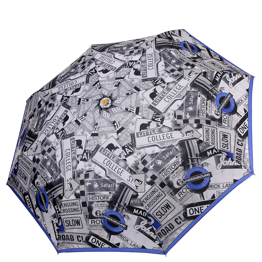 Зонт складной женский автоматический FABRETTI L-20167-10, фиолетовый
