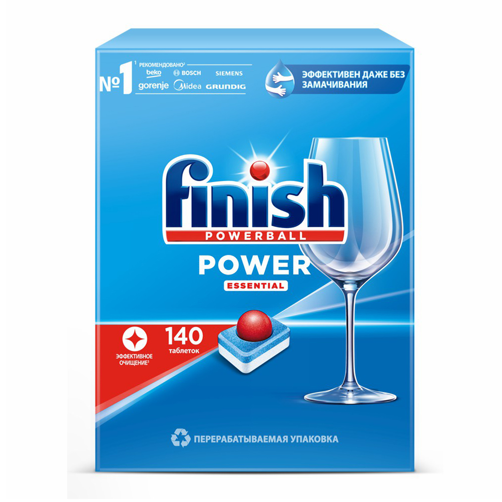 фото Таблетки для посудомоечной машины finish all in one, 140 шт