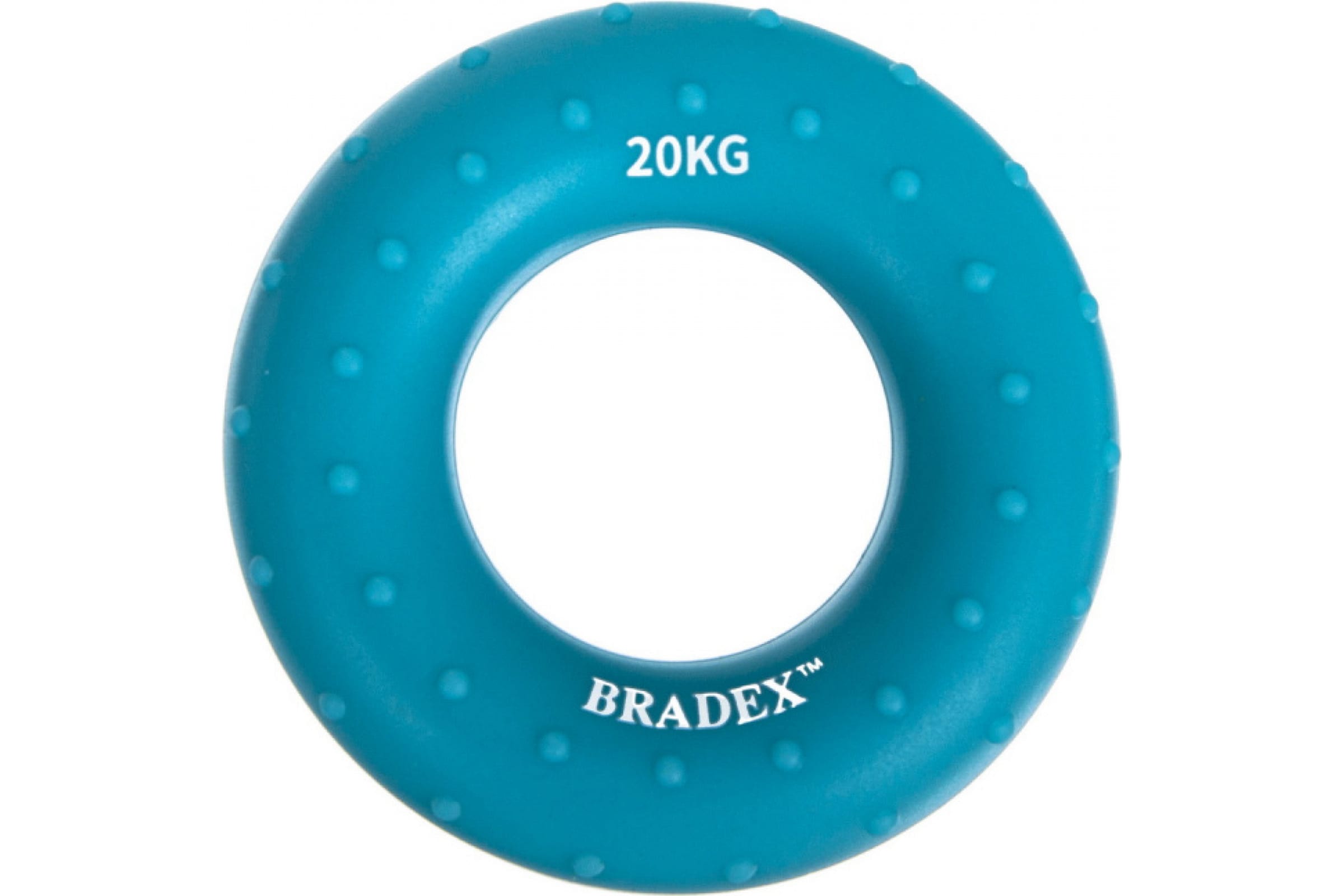 BRADEX Кистевой эспандер 20 кг круглый массажный синий SF 0570
