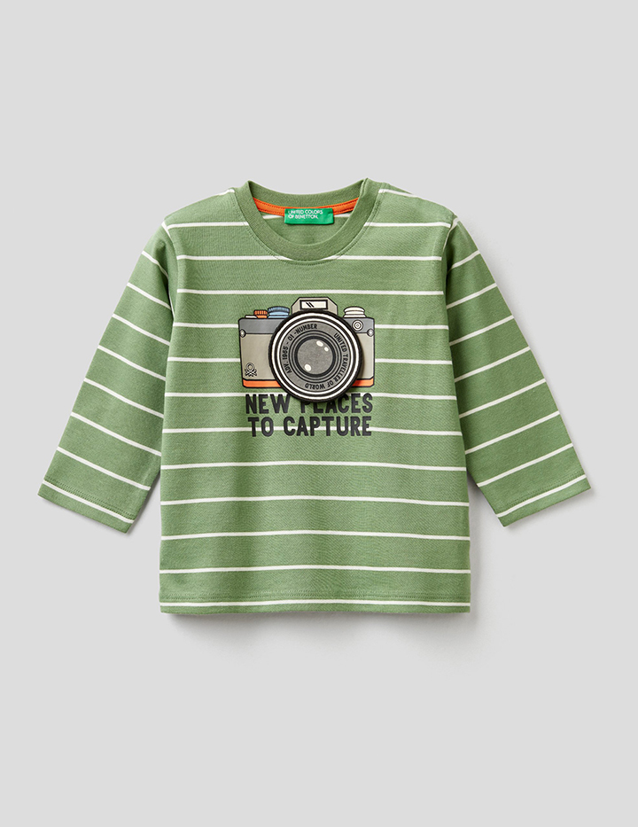 фото Лонгслив для мальчиков benetton цв. разноцветный р.86 united colors of benetton