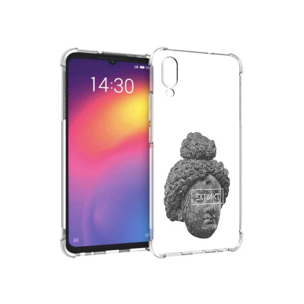 

Чехол MyPads Tocco для Meizu Note 9 каменное лицо девушки (PT134513.88.383), Прозрачный, Tocco