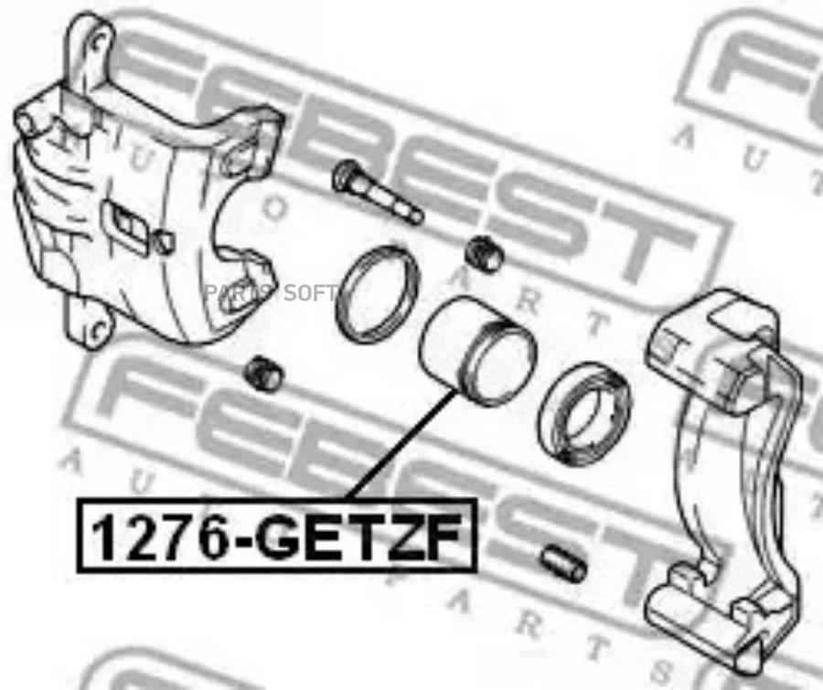 

FEBEST ПОРШЕНЬ СУППОРТА ТОРМОЗНОГО ПЕРЕДНЕГО