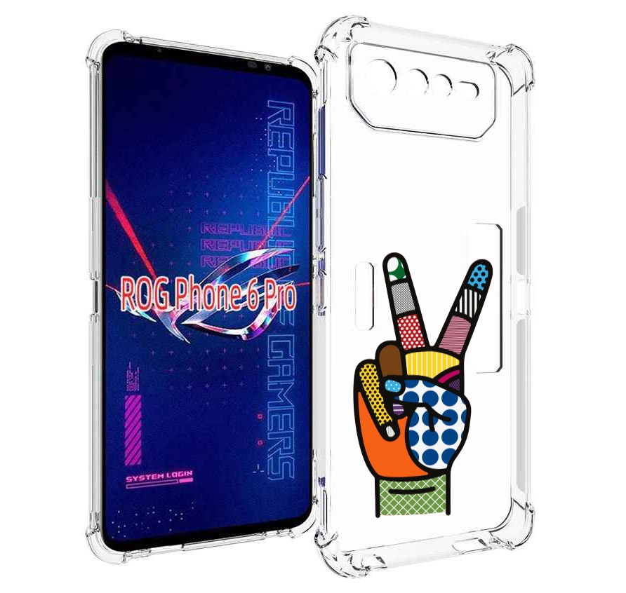 

Чехол MyPads йоу пальчики для Asus ROG Phone 6 Pro, Прозрачный, Tocco