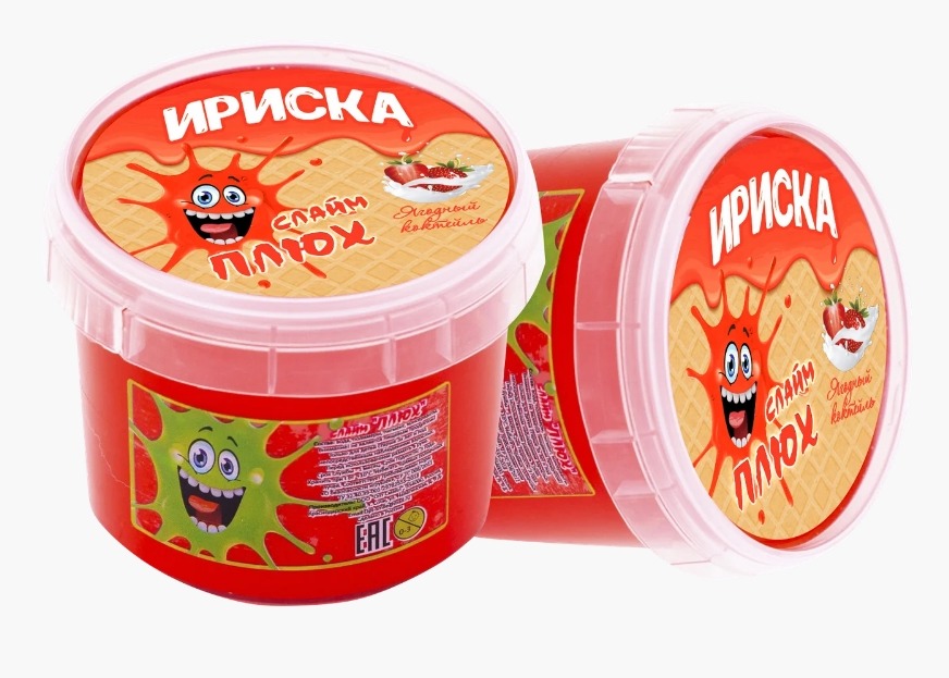 

Слайм Плюх. Ириска, ягодный коктейль (100 грамм) Плюх 2124, 2124