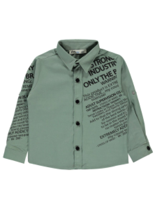 фото Рубашка для мальчиков civil 404758106y21-1, 5-6 лет, хаки (доставка из-за рубежа)