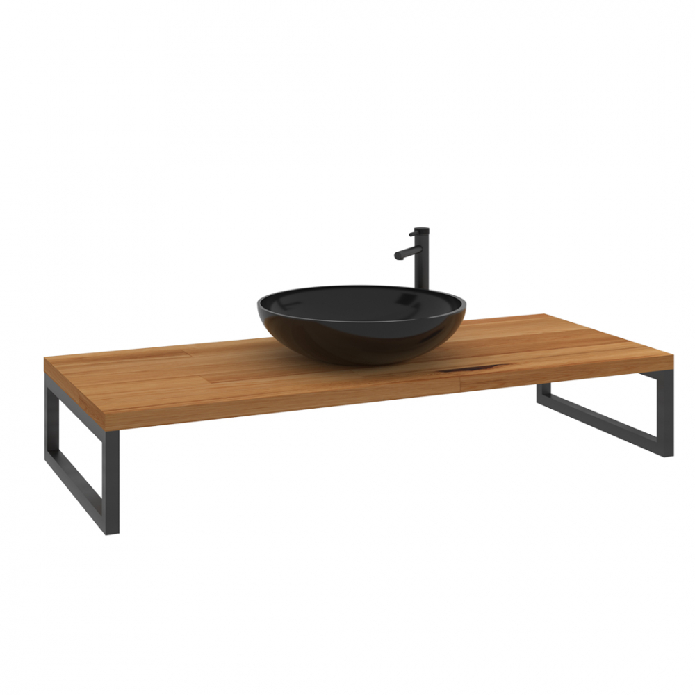 

Консоль под раковину ORKA Kestel 120 подвесная, дуб, Коричневый