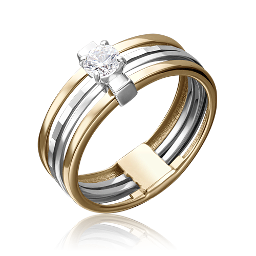 

Кольцо из золота р. 17,5 PLATINA jewelry 01-5238-00-401-1121, фианит, 01-5238-00-401-1121