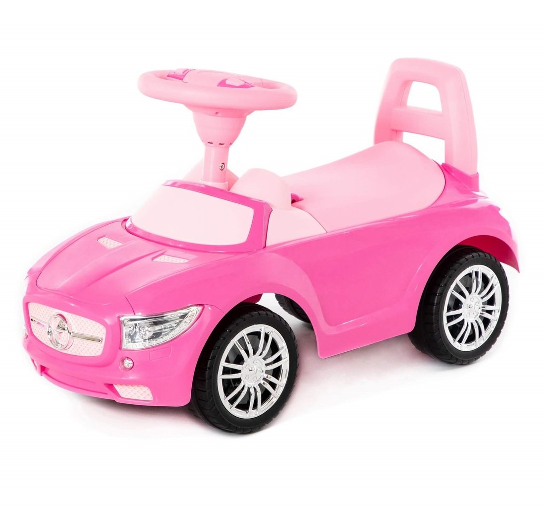 Машина-каталка №1 SuperCar, со звуковым сигналом (розовая) Полесье П-84477 каталка орион гоночный спорткар super sport 1