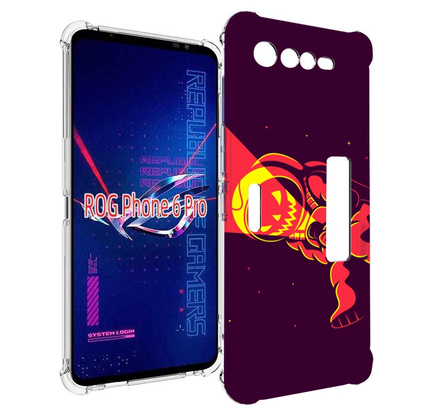 

Чехол MyPads космонавт-в-хеллуин для Asus ROG Phone 6 Pro, Прозрачный, Tocco
