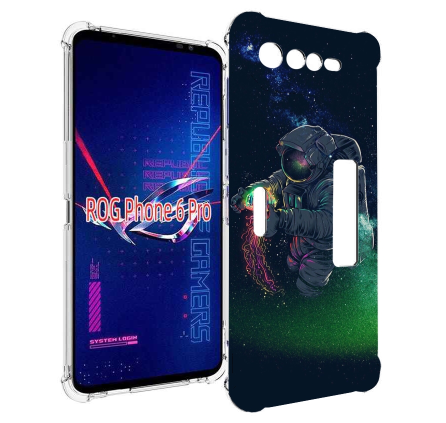 

Чехол MyPads космонавт-с-оружием-арты для Asus ROG Phone 6 Pro, Прозрачный, Tocco